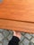 Extendable Teak Dining Table with Oak Legs For Sale - Image 3 of 11