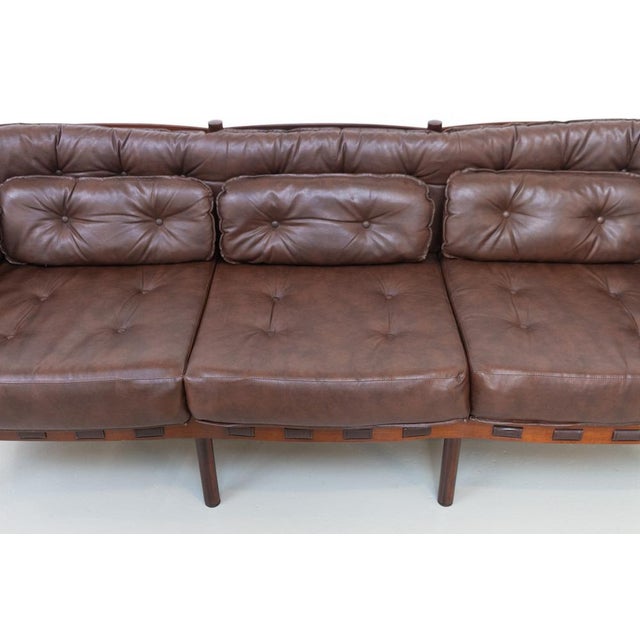 Arne Norell Mid-Century Modern 3-Seater Sofa attributed to Ellekær & Norell for Coja Sweden, 1970s For Sale - Image 4 of 18