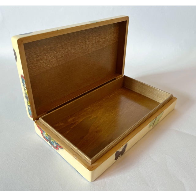 Cream Fornasetti Butterfly Box For Sale - Image 8 of 10