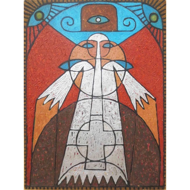 Salvatore Travascio, Extrasensory Perceptions, Oil on Canvas, 1995 For Sale