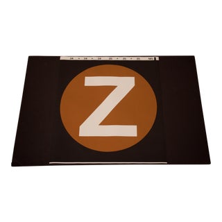 New York City Subway "Z" Train Sign For Sale
