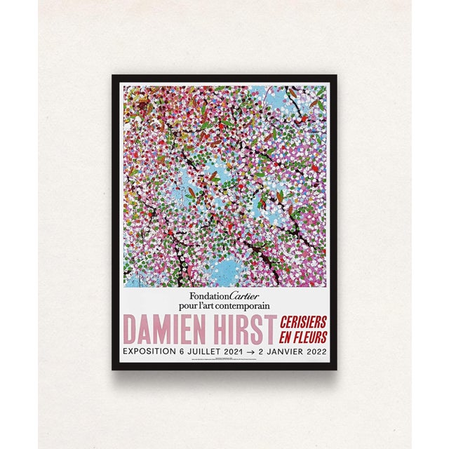 Offset lithograph 6 x 85 x 65 cm Unkown editon size “The Cherry Blossoms are about beauty and life and death. They’re...