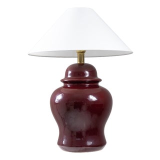Red Table Lamp by Tommaso Barbi, 1970s For Sale