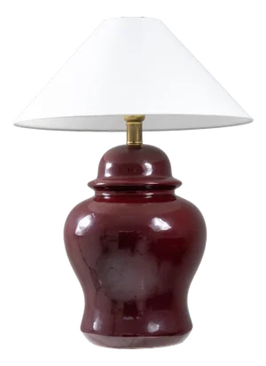 Red Table Lamp by Tommaso Barbi, 1970s