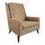 1950s Mid-Century Modern Upholstered High Back Lounge Chair For Sale