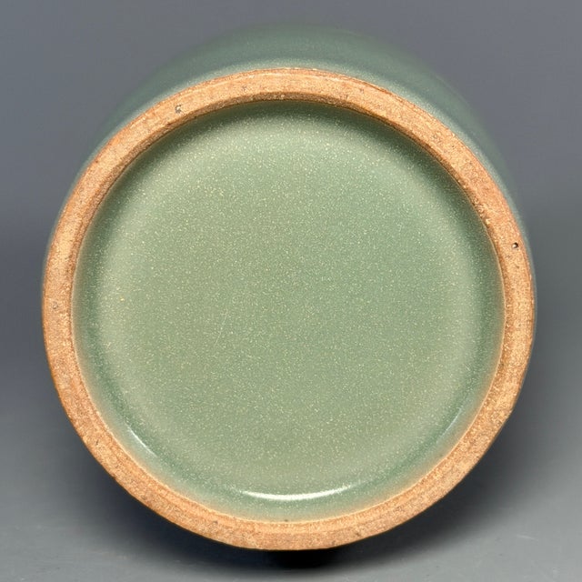 Chinese Longquan Celadon Vase With Double Dragon‑Shaped Handles For Sale - Image 6 of 6
