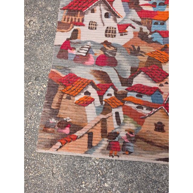 Orange Latin American Wall Tapestry For Sale - Image 8 of 12