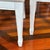 Universal Furniture Late 20th Century Universal Furniture White Dining Chairs Arched Open Work Geometric Rounded Back Set of Six For Sale - Image 4 of 18