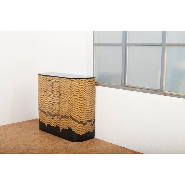 Curtained Sideboard in Tigerwood by Hans Eichenberger, 1980s For Sale - Image 12 of 14