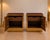 Burgundy Glass Bedside Cabinets with Brass Handles from Justfurnituress SRL, Set of 2 For Sale - Image 9 of 11