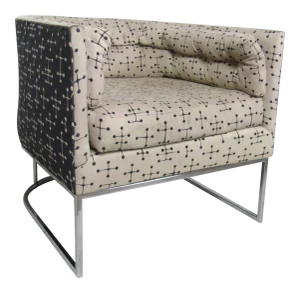 Mid-Century Chrome Club Chair