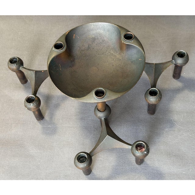 Vintage German Candlesticks by Fritz Nagel for BMF, 1960, Set of 4 For Sale - Image 6 of 11