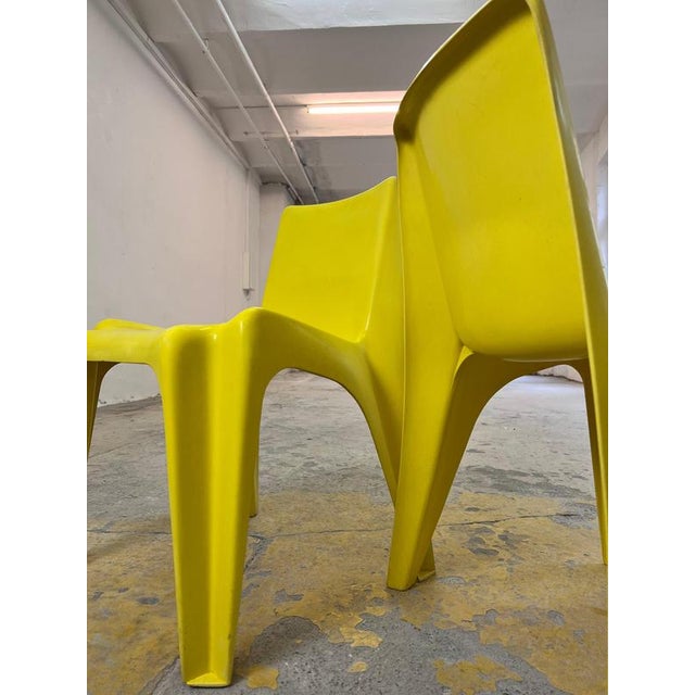 Yellow BA1171 Dining Room Chairs by Helmut Bätzner for Bofinger For Sale - Image 5 of 11