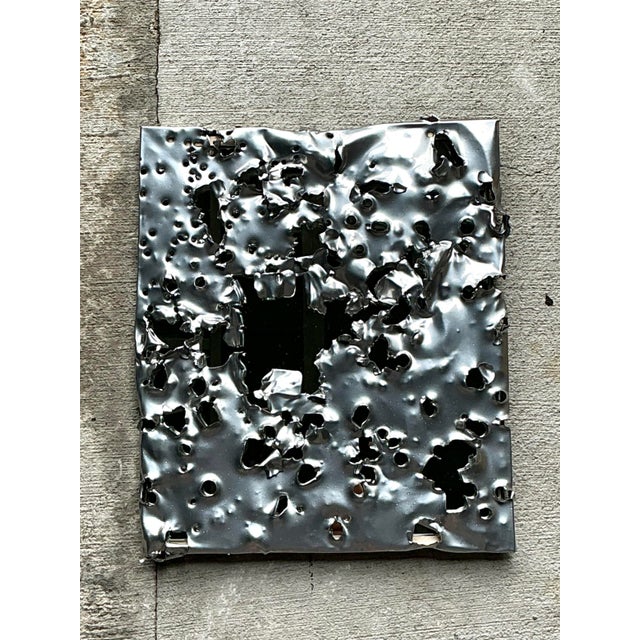 Vintage Original Bullet Hole Mirror For Sale In West Palm - Image 6 of 12