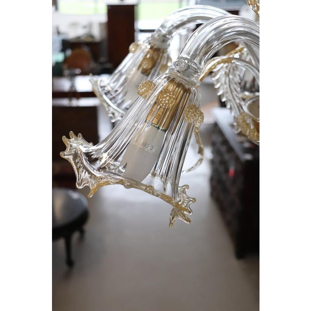 Late 20th Century Transparent Murano Glass Chandelier by La Murrina For Sale - Image 9 of 15
