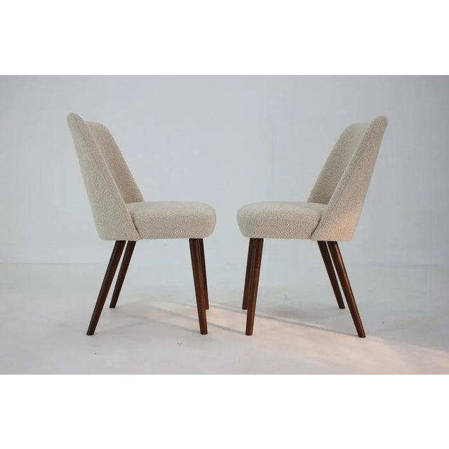 Set of Side Chairs in Bouclé, 1960s For Sale - Image 4 of 10