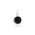Contemporary Petite Solitaire Black Star Pendant in Sterling Silver For Sale - Image 3 of 12