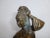 Metal Vintage Asian Woman Figurine Holding Basket Bronze Sculpture For Sale - Image 7 of 12