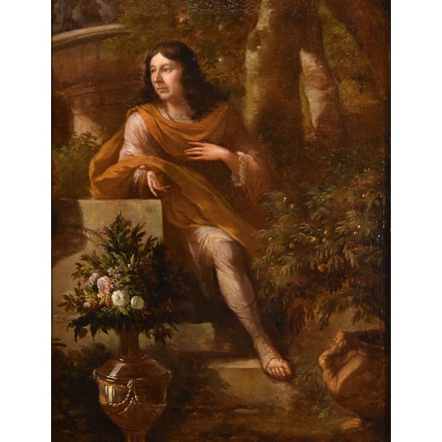 Godfrey kneller (lübeck 1646 – london 1723) circle of portrait of a gentleman in a garden oil on canvas 67 x 47 cm. -...