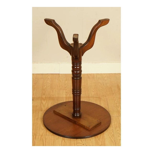 Wood Victorian Side Table with Tripod Legs For Sale - Image 7 of 10