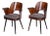 Set of Mid-Century Armchairs in Beech attributed to Oswald Heardtl, 1950s For Sale