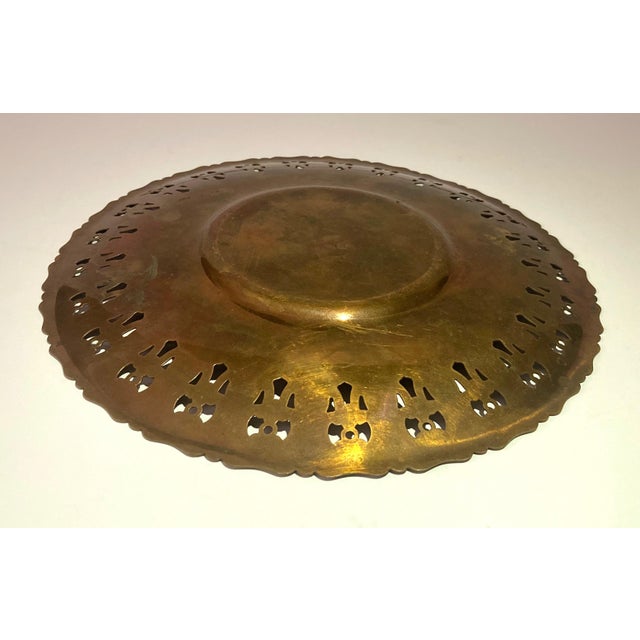 Early 20th Century Anglo Indian Brass Plate For Sale In New York - Image 6 of 7
