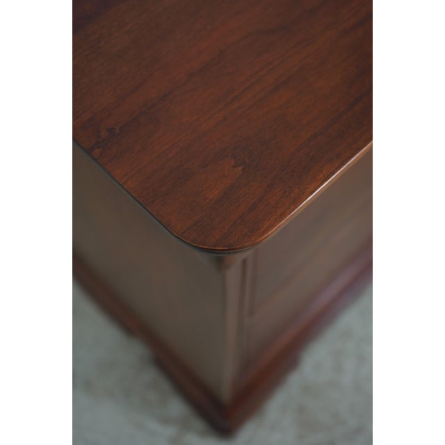 Pair Stickley Cherry 3 Drawer Marseilles Nightstands For Sale - Image 9 of 18