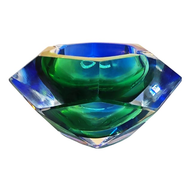 Vintage Ashtray in Murano Glass by Flavio Poli for Seguso, 1960s For Sale