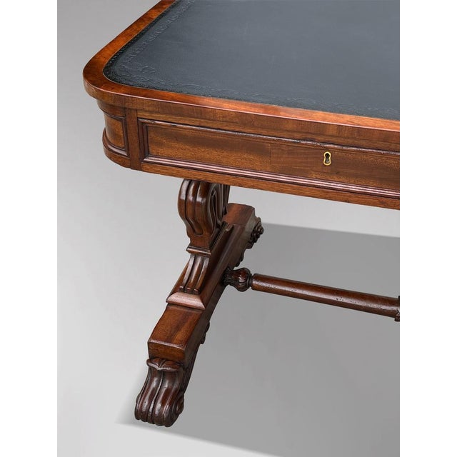 Early 19th Century 19th Century William IV Mahogany Writing Table, 1835 For Sale - Image 5 of 12