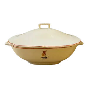 1935s Art Deco Ceramic Soup Tureen by Gio Ponti for s.c. Richard