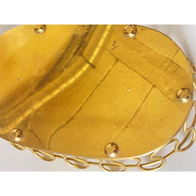 Metal Gold Candleholder in Brass attributed to Josef Frank, 1940s For Sale - Image 7 of 15