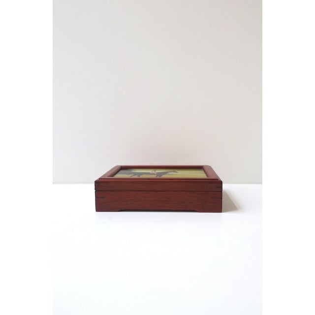 Brown Horse and Rider Equestrian Decorative Jewelry Box For Sale - Image 8 of 9