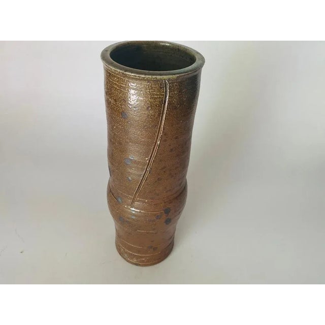 Brown Ceramic Stoneware Vase from La Borne, France, 1960s For Sale - Image 8 of 10