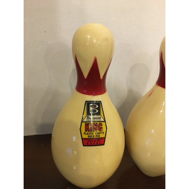 Vintage 1950s Brunswick Lanes Duck Pin Bowling Pins a Pair Chairish