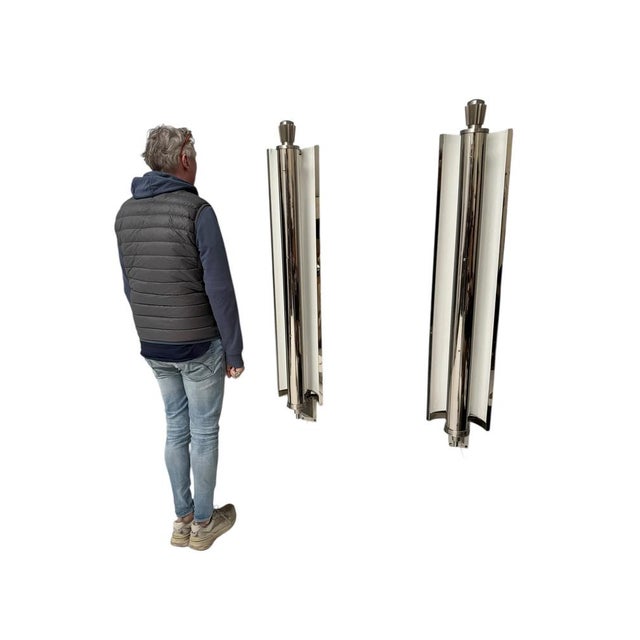 Large Vintage Art Deco French Wall Lights, 1930s, Set of 2 For Sale - Image 6 of 18