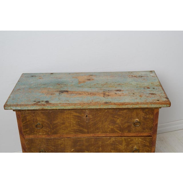 Antique Swedish Chest of Drawers in Pine For Sale - Image 9 of 14