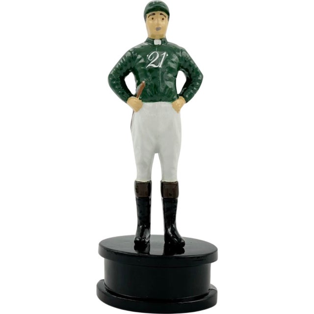 Mid 20th Century The 21 Club Nyc Restaurant Standing Equestrian Jockey Bottle Opener For Sale - Image 11 of 11