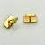 1950s Mid-Century Hollywood Regency Boho Chic Gold Tone Faux Capiz Shell Cufflinks - A Pair. For Sale - Image 6 of 9