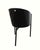 2000 - 2009 Vintage Costes Black Leather Seat Arm Chair ~ Club Chair by Philippe Starck For Sale - Image 5 of 13