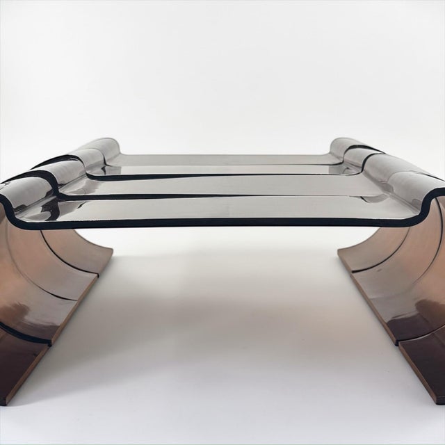 Vintage Modular Acrylic Glass Table, 1970s For Sale - Image 13 of 18