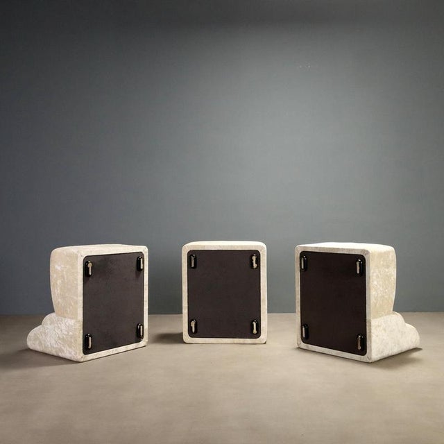 Textile Antelami Armchairs by Kazuhide Takahama for Simon Gavina, Set of 3 For Sale - Image 7 of 8