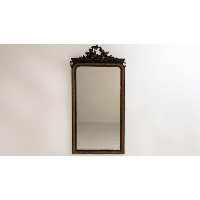 19th Century 19th Century France Napoleon III Bronze Wood Mirror For Sale - Image 5 of 9