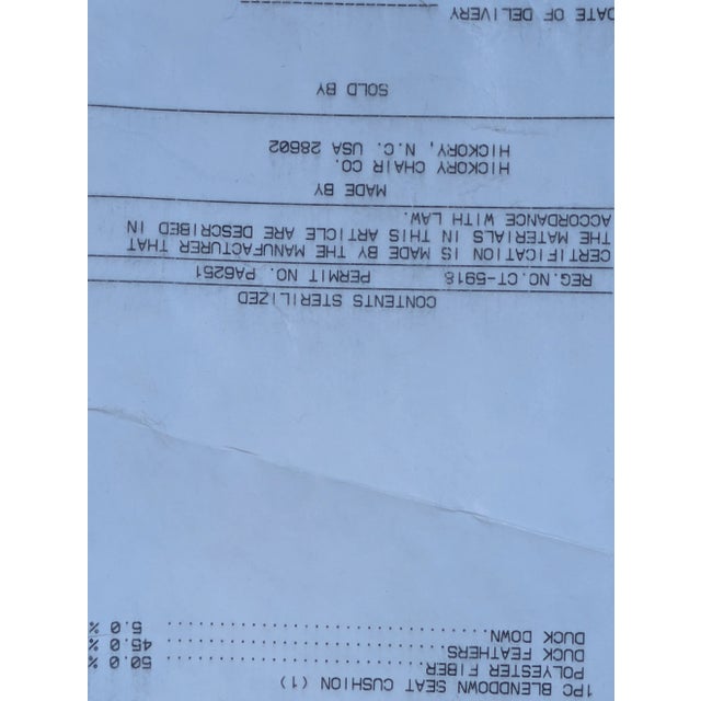 Brown Late 20th Century Pair of Handmade Deleware Host Chairs by Hickory Chair For Sale - Image 8 of 10