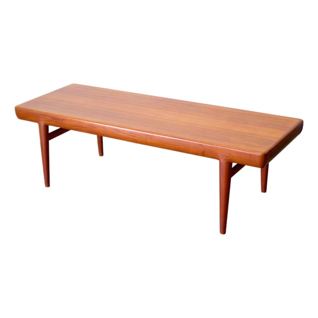 CFC Silkeborg Teak Coffee Table W/ Drawers, Designed by Johannes Andersen For Sale