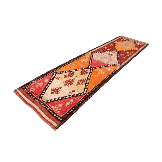 Mid-Century Modern Mid 20th Century Vintage Runner For Sale - Image 3 of 7