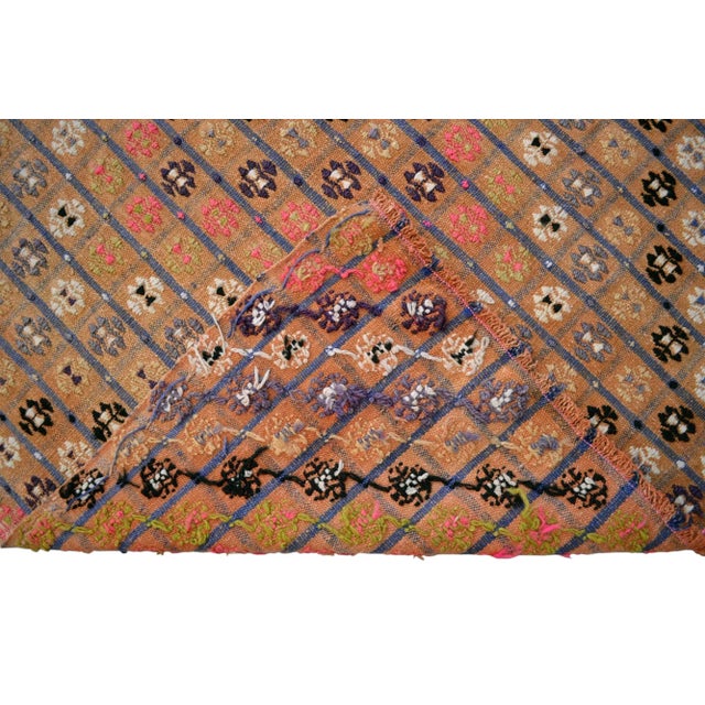 Vintage Turkish Runner Rug Handmade Wool Kilim Rug Hallway Decor Kitchen Decor - 3′7″ × 11′10″ For Sale - Image 13 of 13