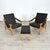 Mid-Century Modern Laszlo Hetzendorfer Lounge Chairs With Ottoman - A Pair For Sale - Image 3 of 7