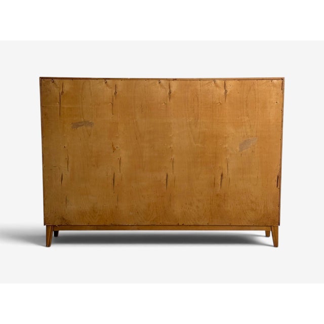 Swedish Modern, Nordens Flora Bookcase, Birch, Floral Lithographs, Sweden, 1940s For Sale - Image 15 of 15