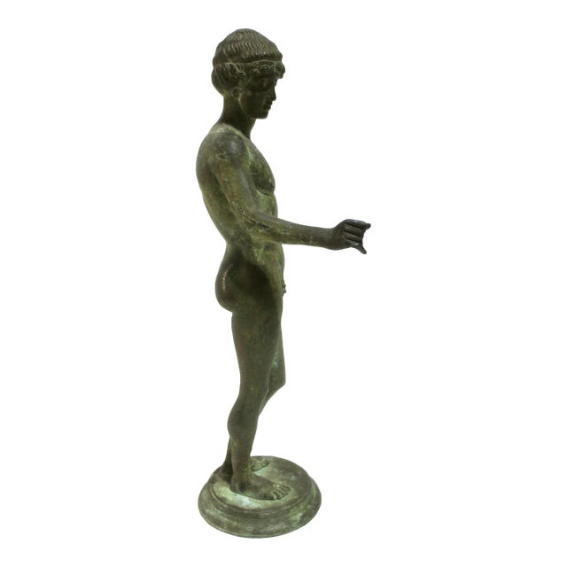 Grand Tour Bronze of Ephebe For Sale