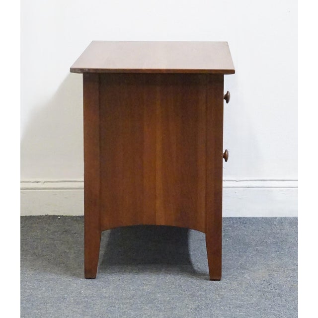 Ethan Allen American Impressions Collection Solid Cherry 24" Two Drawer Nightstand 24-5406 For Sale - Image 12 of 12